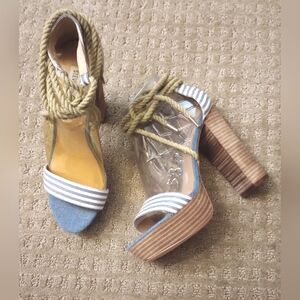 🇺🇸 Steve Madden Rue Block Heel Platform Sandals